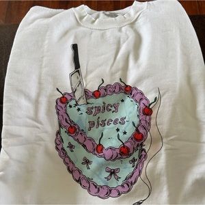 Olivia Rodrigo Spicy Pisces Crewneck L NWT